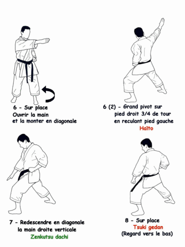 Tai-jitsu kata Godan - séquence 2