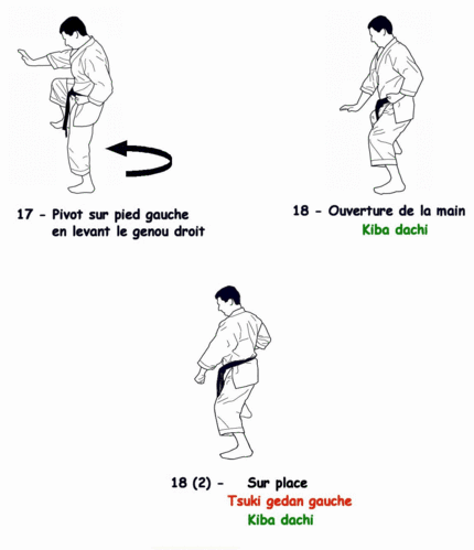 Tai-jitsu kata Godan - séquence 5