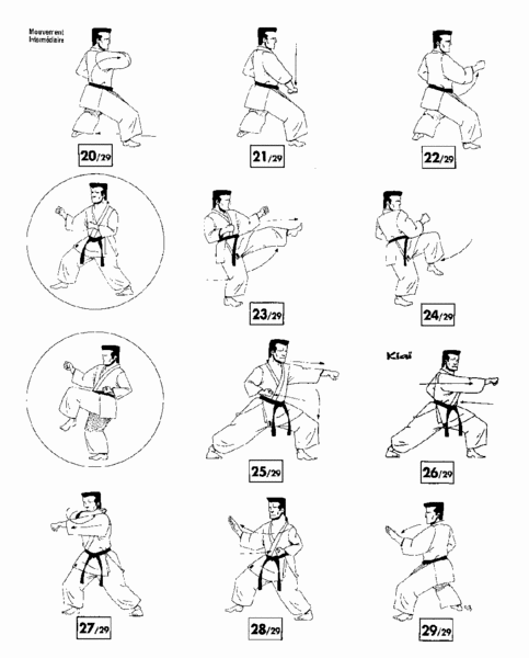 Tai-jitsu kata Nidan - séquence 3