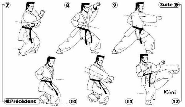 Tai-jitsu kata Sandan - séquence 2