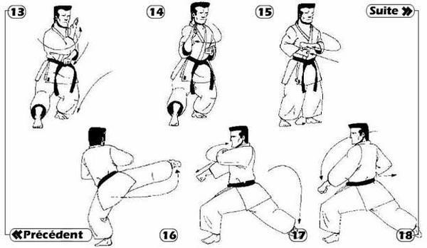 Tai-jitsu kata Sandan - séquence 3