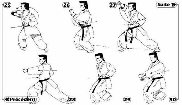 Tai-jitsu kata Sandan - séquence 5