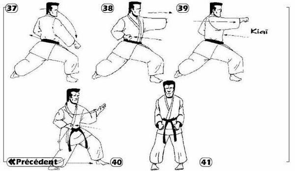 Tai-jitsu kata Sandan - séquence 7