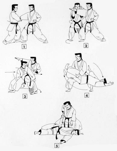 Tai-jitsu technique de base N°4 - Projection