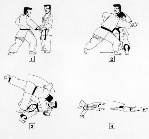 Tai-jitsu technique de base N°5 - Projection