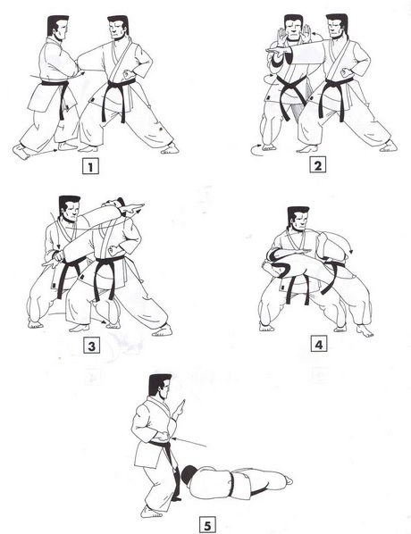 Tai-jitsu technique de base N°7 - Projection