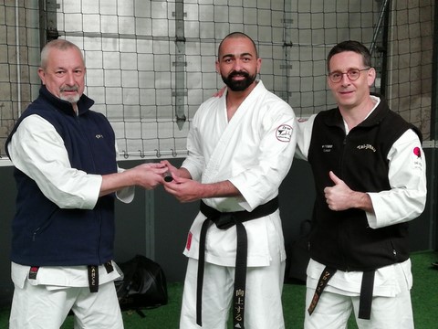 Félicitations à dominique pour son 2ème DAN